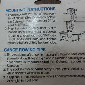 コールマン Row-Locks 新品 カヌー ボートの画像2