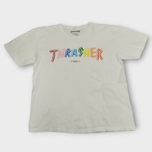 スラッシャー ジョエティ THRASHER jouetie コラボ Tシャツ 白 ホワイト L メンズ xL相当