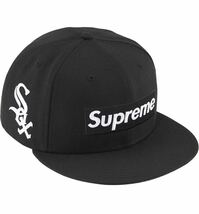 新品未使用 Supreme MLB Teames Box Logo New Era Cap Black 7 5/8_画像1