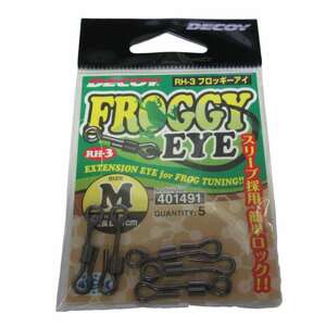 アイ M 25mm 5本 カツイチ フロッギーアイ DECOY 雷魚 ライギョ フロッグ チューニング RH-3M