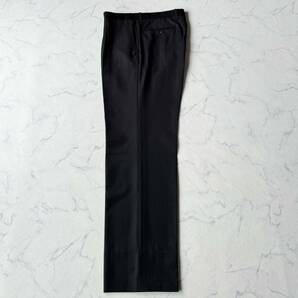 9905 高級感漂う逸品!! エルメネジルド ゼニア Ermenegildo Zegna トラベラー 生地 艶感 ストライプ セットアップ スーツ ブラック 黒 AB7の画像7