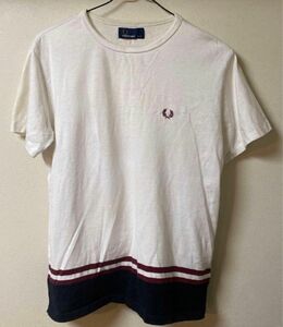 期間限定 SALE FRED PERRY ロゴ刺繍Tシャツ　フレッドペリー　コットン100% 綿　月桂樹