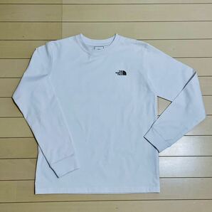 一度のみ着用 超美品 ノースフェイス 長袖 Tシャツ ホワイト レディース S M 検索）THE NORTH FACE パタゴニア コロンビアの画像2