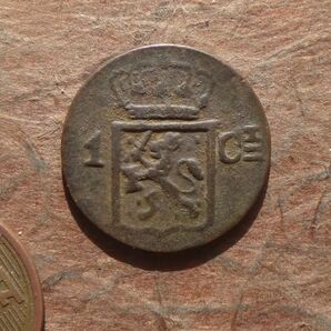 オランダ領東インド（インドネシア） 1Cent 銅貨 1839年J KM#290 (21.1mm, 2.7g)の画像2