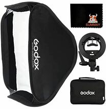 【Godox正規代理】GODOX 60x60cm ソフトボックス+S型ボーエンズマウントブラケット セット モノブロックストロボ撮影用_画像1