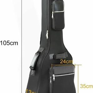 アコースティック ギター ギグバッグ 40-41インチ用 ギターケース 8mm スポンジ ギターソフトケース 楽器バッグ 軽量 の画像3