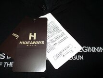 新品 春物 46 M 定価1.74万 ▼ ニコル HIDEAWAYS NICOLE ▼ 衿ワイヤー入り フード付き 立衿 ジャケット ブルゾン 黒 メンズ_画像3