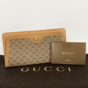 《大特価！》 GUCCI グッチマイクロGG柄 二つ折り 長財布 レザー 本革 7-00005