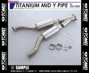 TOMEI 東名パワード Ti RACING レーシング チタニウム ミッドYパイプ ファレディZ Z33/Z34 VQ35DE/VQ35HR/VQ37VHR (431008