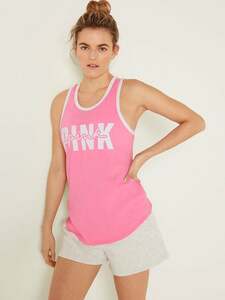 Victoria's Secret ヴィクトリア シークレット PINK ニット レーサーバック エブリディ タンクトップ Tシャツ 未開封品 送料無料