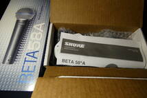 ダイナミックマイク SHURE BETA58A SHURE BETA57A ワンオーナーの購入のみの未使用品_画像3