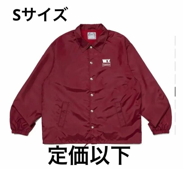 Wasted Youth coach jacket BURGUNDY Sサイズ　 コーチジャケット ナイロン