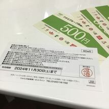 匿名配送　ワタミグループ共通クーポン券 2500円分　500円×5枚　有効期限:2024年11月30日　_画像2