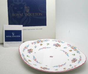 C750◆ROYAL DOULTON MINTON ロイヤル ドルトン ミントン オータムフェスティバル 幅27×24.5㎝ 花柄 洋食器 洋皿