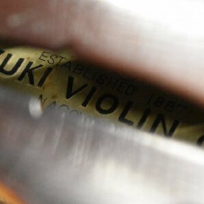 竜B848◆鈴木バイオリン SUZUKI VIOLIN NO.11 スズキ バイオリン 1955 本体 全長60cm 弓付き 弦楽器 アンティーク ヴィンテージの画像6