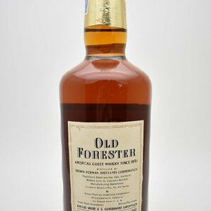 竜酒2635◆未開栓 OLD FORESTER オールド フォレスター 760ml 43度 バーボン ウイスキー 従価表記 古酒の画像4