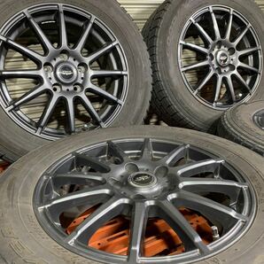 weds TEAD ウェッズテッド 16インチ アルミホイール 4本セット グッドイヤー スタッドレスタイヤ ICENAVI ZEAⅡ 215/60R16 ヴェゼルの画像1