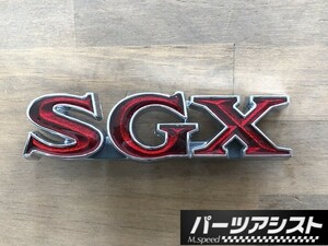 C130 ローレル リア フェンダー SGX エンブレム / ブタケツ マーク L型 旧車 パーツアシスト 2ドア クーペ