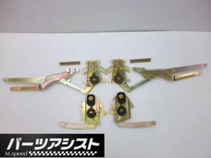 ハコスカ 2ドア用 手巻き レギュレーター 前後 セット！ / ドア ハンドル マド ガラス レギュレター KGC10 KPGC10 GTR GT-X パーツアシスト