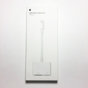 【送料無料】美品 動作確認済み アップル純正 ライトニングケーブル Lightning to Digital AV アダプター HDMI変換ケーブル iPhone iPadの画像2