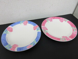 GIVENCHY yamaka プレート 丸皿 かわいい花柄 2枚セット #36414