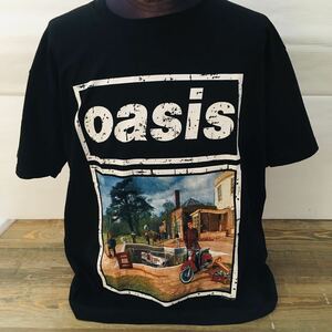 90年代バンド　オアシス　oasis L バンドTシャツ　ロックTシャツ ブラック