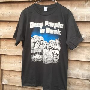 70年代バンド ディープパープル　DEEP PURPLE L バンドTシャツ　ロックTシャツ