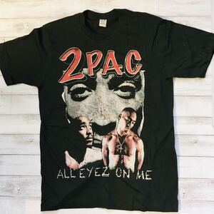 トゥーパック　2pac L ヒップホップ　ラッパーTシャツ