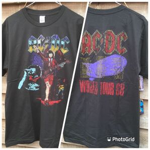 70年代バンド ACDC L バンドTシャツ ロックTシャツの画像1