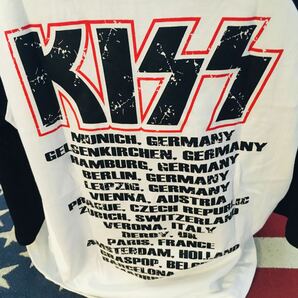 70年代バンド キッス KISS L ラグラン バンドTシャツの画像4