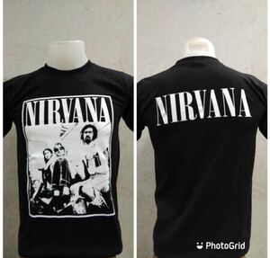 90年代バンド　ニルヴァーナ　Nirvana L バンドTシャツ　ロックT .