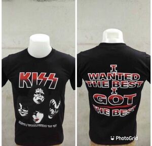 70年代バンド　キッス　KISS L バンドTシャツ　ロックTシャツ　..