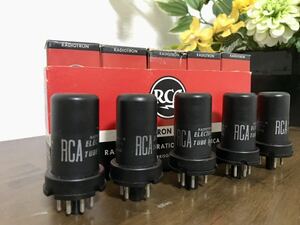 RCA 6SF5 5 pcs set USA vacuum tube origin box attaching 