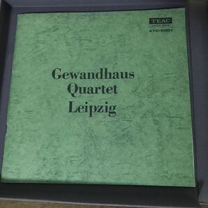  Gewandhaus Quartet Leipzig 38cm 2トラ BEETHOVEN TEAC オープンリールテープ 10号(KTC-5001)の画像6