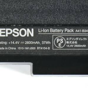 残容量80%以上充電可能/EPSON A41-B34 バッテリー/BT4104-B/NJ3900E,,BT4102-B など対応 /14.4V 37Wh /中古の画像2
