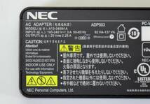 NEC 20V 2.25A 45W/ 電源ACアダプター /角型/A13-045N1A/中古品_画像3