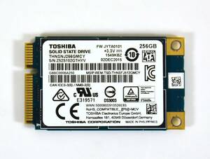 TOSHIBA mSATA SSD 256GB /健康状態86%/累積使用12519時間/動作確認済み, フォーマット済み/中古品