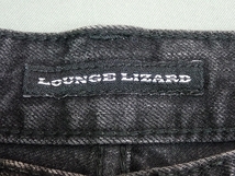 LOUNGE LIZARD ブラックジーンズ・2△ラウンジリザード/スキニーデニム/24*4*1-33_画像9