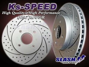 Ks-SPEED[ディンプル+スリット] Front/MD5003 フィット(FIT) GE6 2009/11～2013/09 車台№1300001→ Front231x17mm