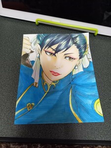 Art hand Auction Hand-drawn illustration Street Fighter Chun-Li derivative work, comics, anime goods, hand drawn illustration