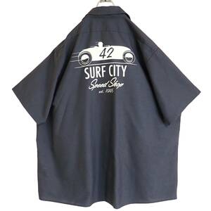 5570/CornerStone 半袖ワークシャツ 2XL●洗濯プレス済●ネコポス可●SURF CITY Speed Shop 古着