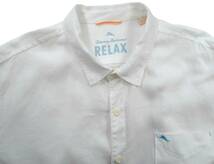 5683/美品 Tommy Bahama RELAX リネン100% 長袖シャツ 3XLビックサイズ キングサイズ●トミーバハマ●洗濯プレス済●ネコポス可●麻 古着_画像4