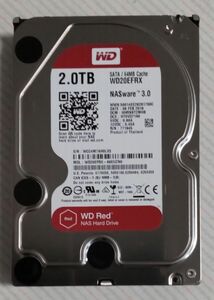 DIGA 2TB増量修理交換用HDD DMR-XP,XW,BR,BW各品番用（未使用、0時間、正常、WD-Red）