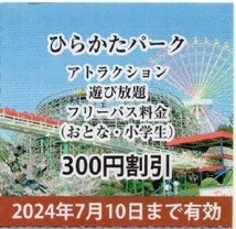 ひらかたパーク入園券＋のりもの乗り放題フリーパス割引券／複数セット有_画像2