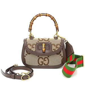 GUCCI グッチ バンブー 1947 ジャンボGG スモール トップハンドルバッグ ジャンボGG Sランク【中古】