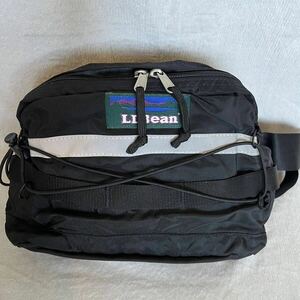1 jpy L.L.Bean L e ruby n mountain tag Waist Bag waist bag men's bag nylon black black body bag kata DIN Logo 