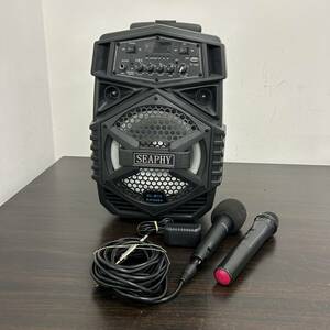 JA021591(044)-630/SY3000[ Nagoya ]SEAPHY KL-B13 karaoke karaoke portable speaker / Mike 2 ps 3 point set 