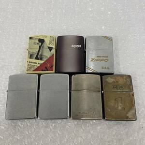 P052(385)-407【名古屋】ライター Zippo ジッポ BRADFORD 7点まとめ 約0.4㎏ C 06 / E IX / 2000 K XVI / C 07 / A XV / J XⅢ 他