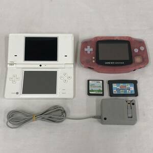 LA020449(052)-309/YK3000【名古屋】Nintendo ニンテンドー DS i TWL-001 / GAMEBOY ADVANCE AGB-001 ゲーム機2点 / ソフト 2点