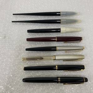 P052(95)-413【名古屋】万年筆 8点まとめ 約95ｇ PILOT パイロット MONTBLANC モンブラン PARKER パーカー PLATINUM 他の画像1